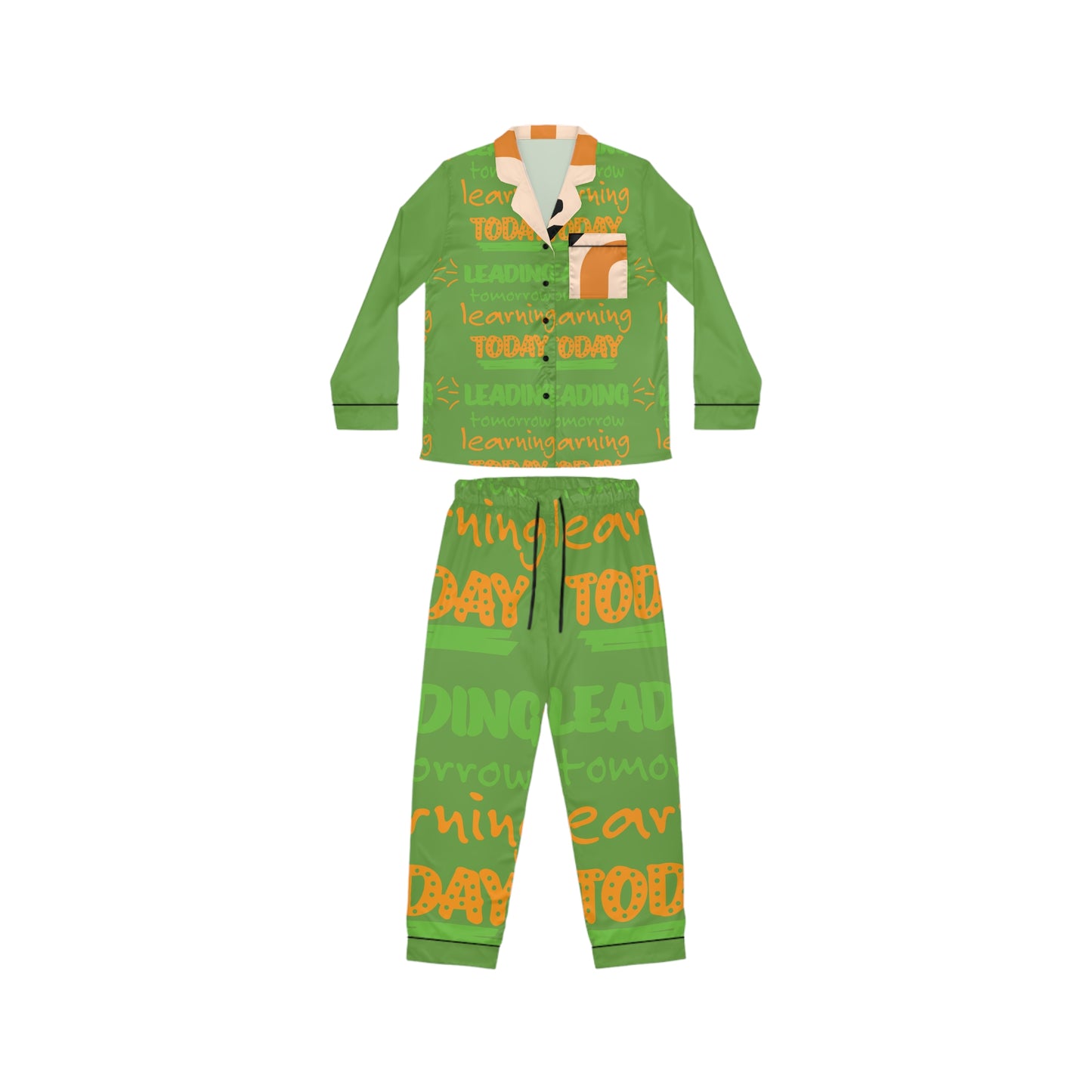 Women's Satin Pajamas (AOP)