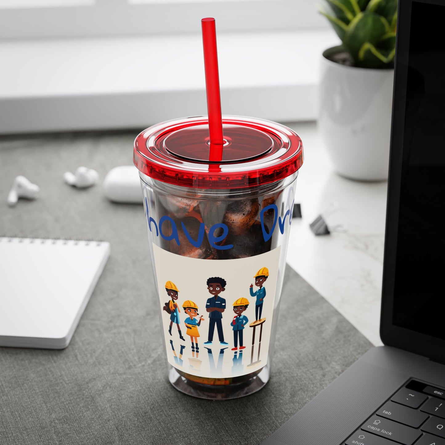 Sunsplash Tumbler with Straw, 16oz