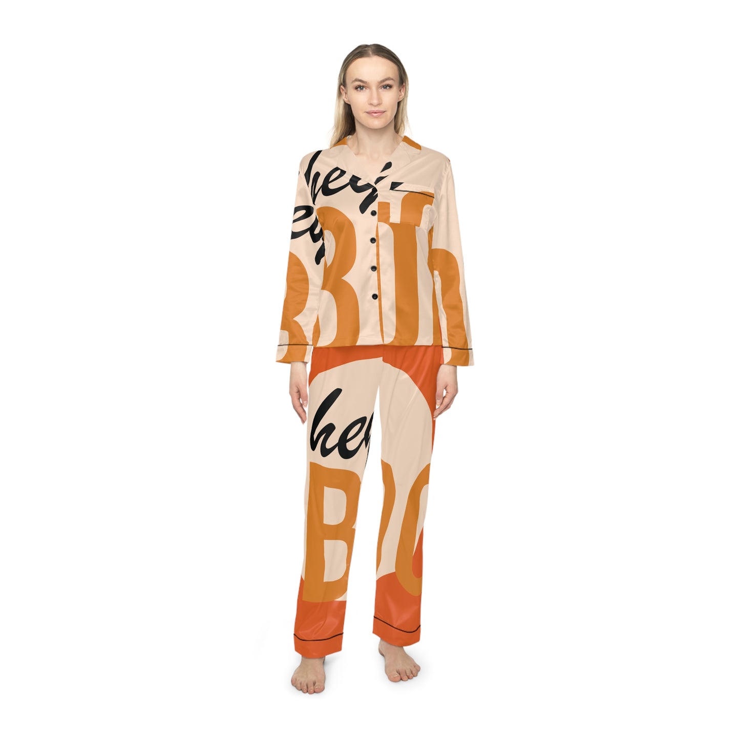 Women's Satin Pajamas (AOP)