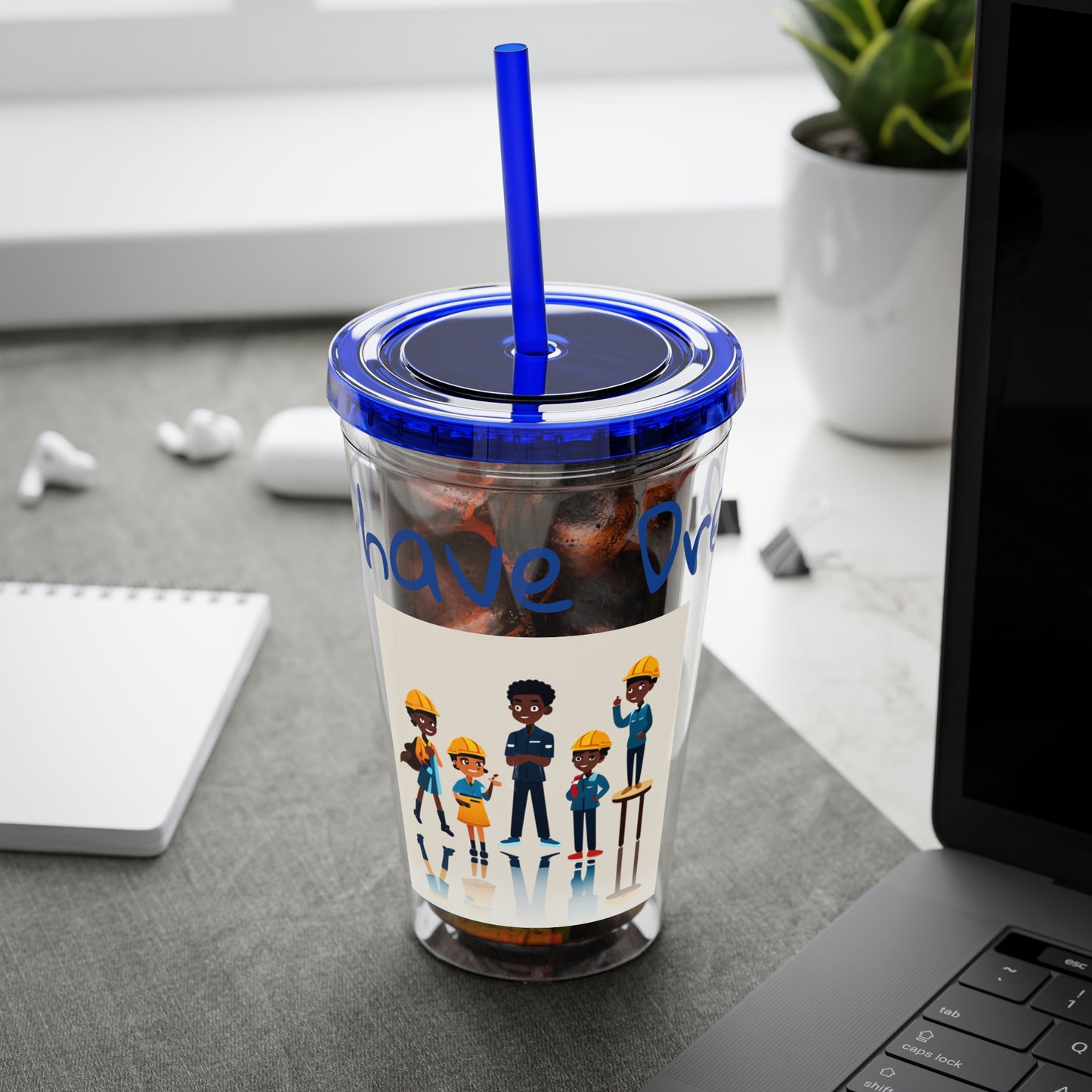 Sunsplash Tumbler with Straw, 16oz