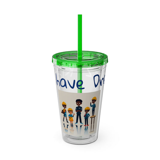 Sunsplash Tumbler with Straw, 16oz