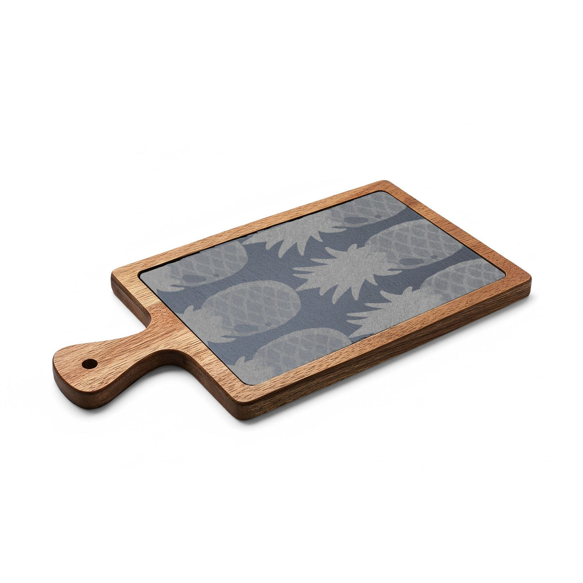 Engraved Pineapple Charcuterie Board with Cheese Knives