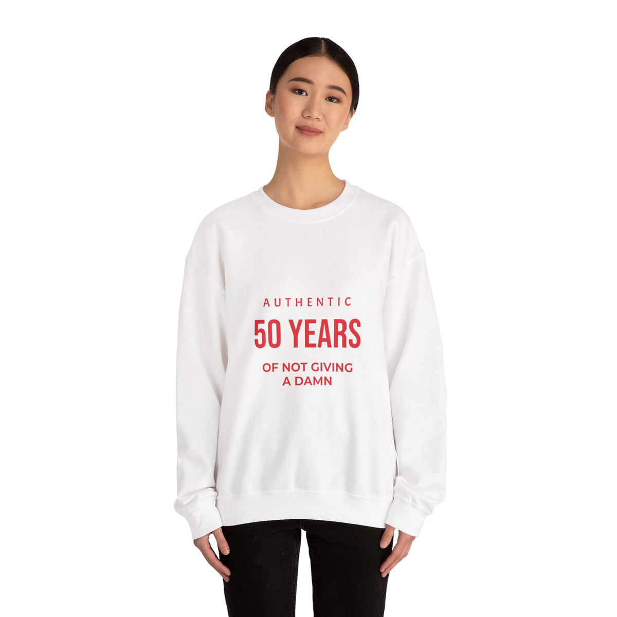 Crewneck Sweatshirt — Minimal White Classic