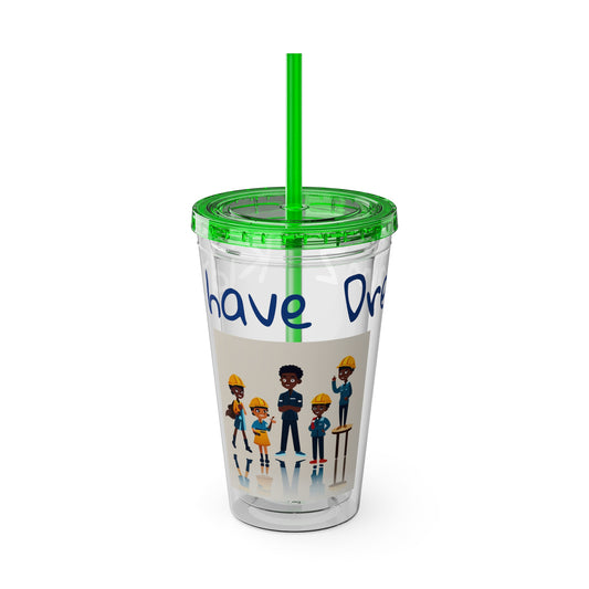 Sunsplash Tumbler with Straw, 16oz
