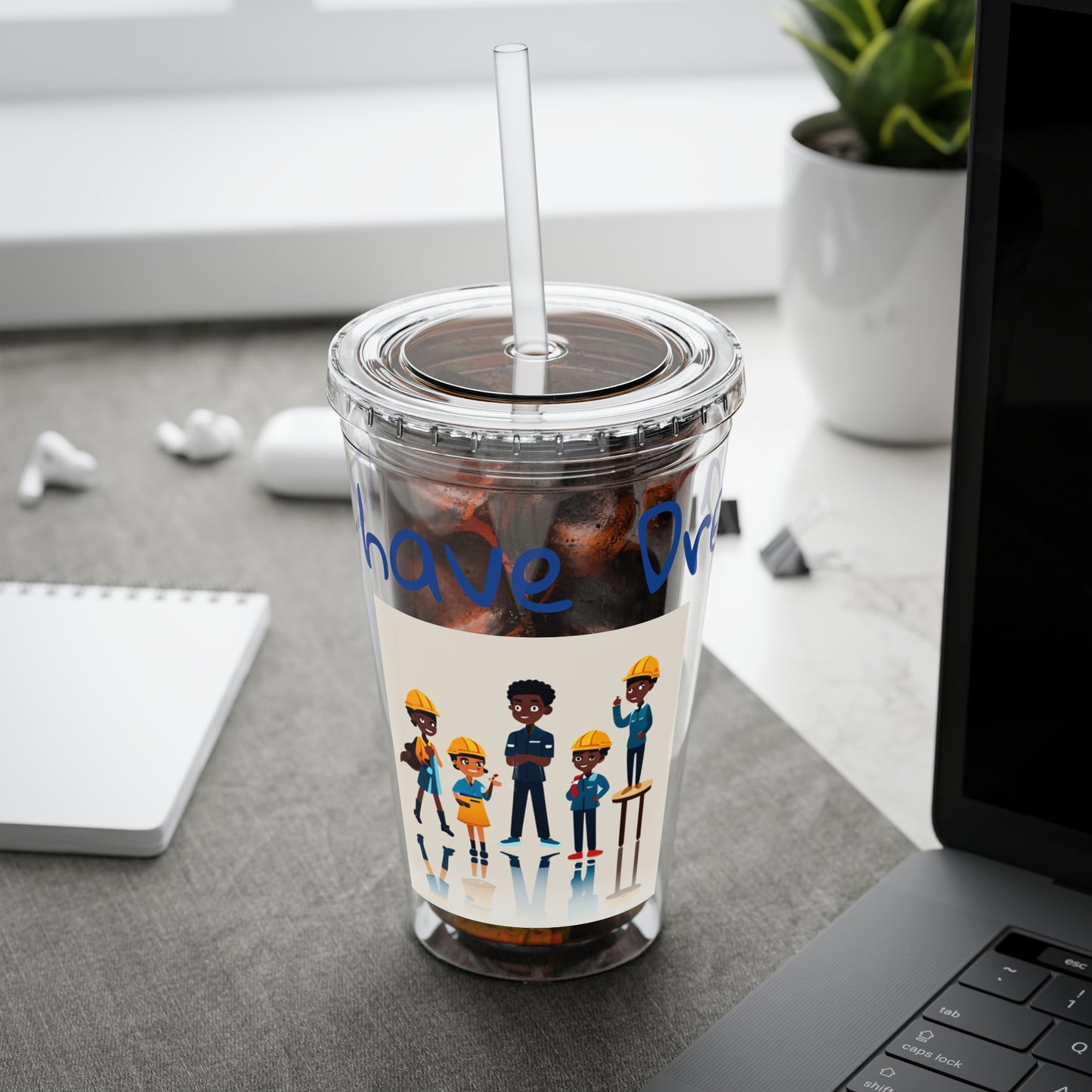 Sunsplash Tumbler with Straw, 16oz