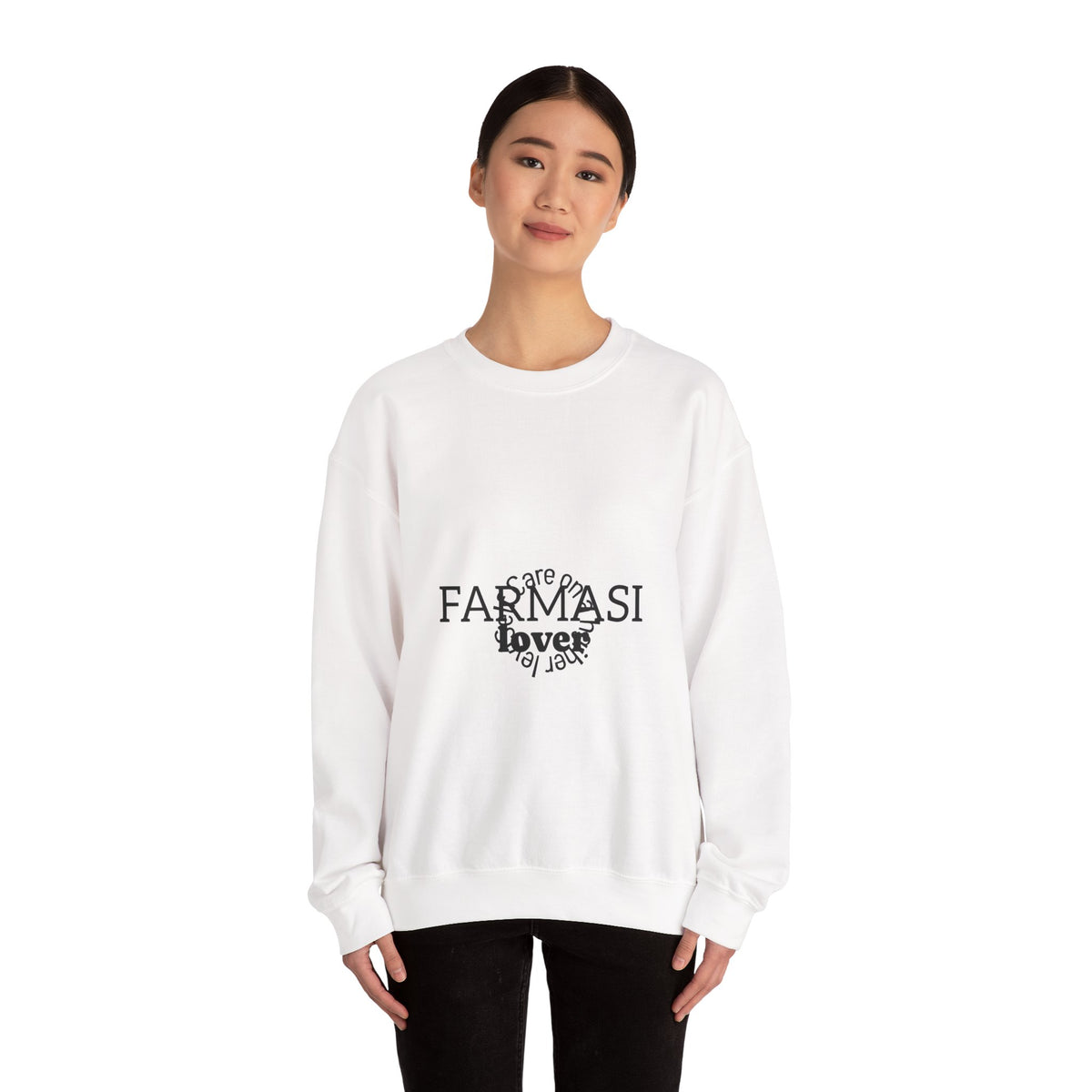 Farmasi Lover Crewneck Sweatshirt – Minimalist Skincare Brand Tee